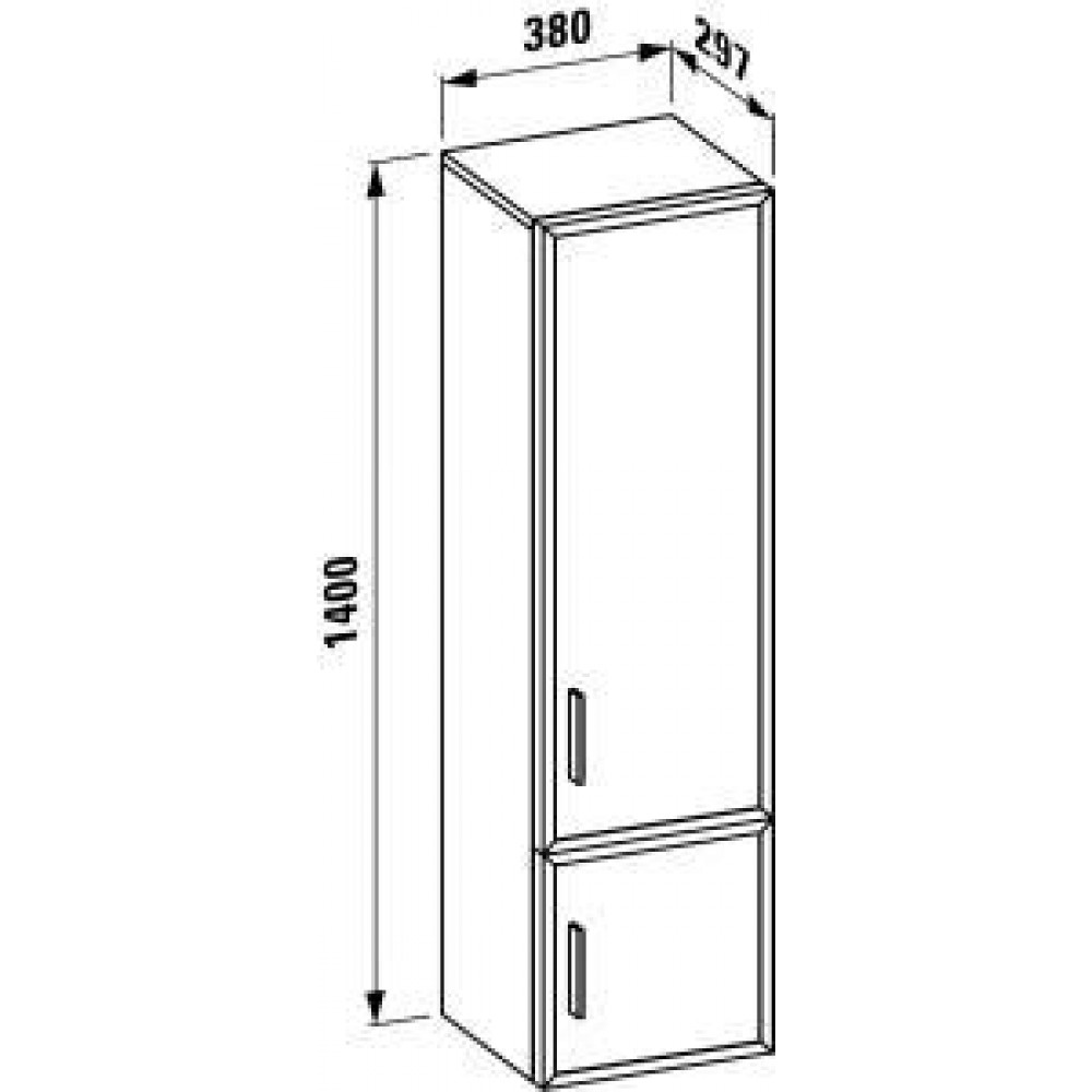Мебель для ванной Laufen 79952 070 500 CASE Тумба прав.,бел.