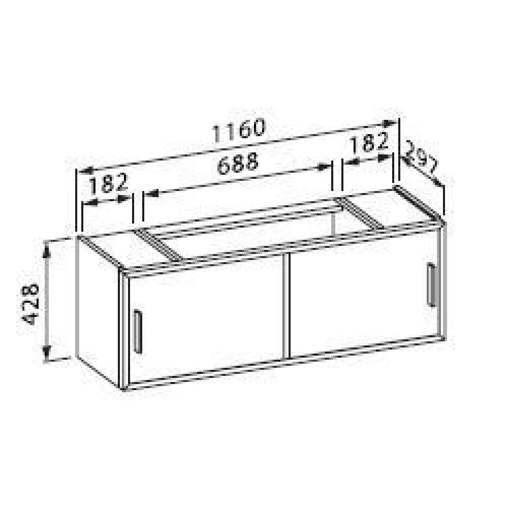 Мебель для ванной Laufen 71501 070 500 CASE Тумба-117,бел.