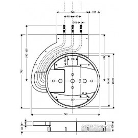 Душевая система Hansgrohe Rainmaker 28412180 Внутренняя часть