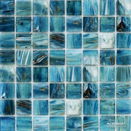 Мозаика Mozaico de LUX R-MOS 20GY33 GOLD BLUE