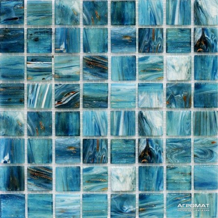 Мозаика Mozaico de LUX R-MOS 20GY33 GOLD BLUE