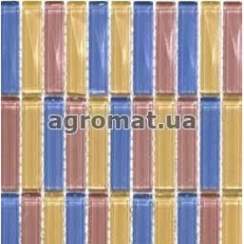 Мозаика Mozaico de LUX S-MOS HT (K33J75B13) MIX BRICK CARAMEL