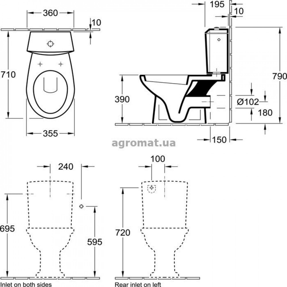 Villeroy&Boch 761710R1 Omnia Унитаз