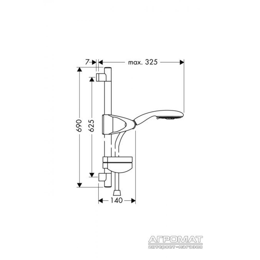 Душевой комплект Hansgrohe Raindance E 27883000