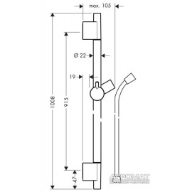 Душевая система Hansgrohe 28631000 Unica'S Puro Душевая стойка