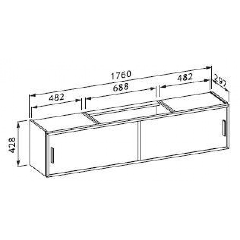 Мебель для ванной Laufen 73501 070 500 CASE Тумба-176,бел.