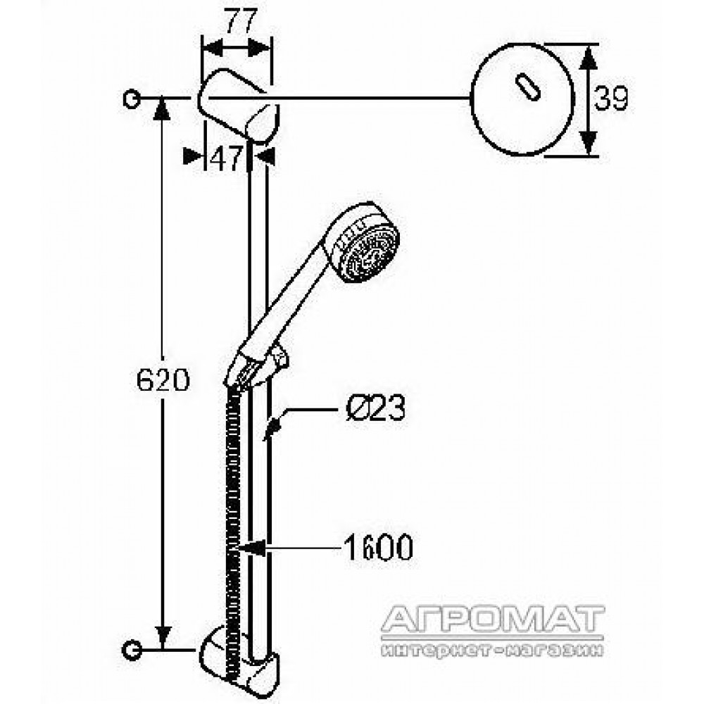Душевой комплект Kludi Zenta 606300500