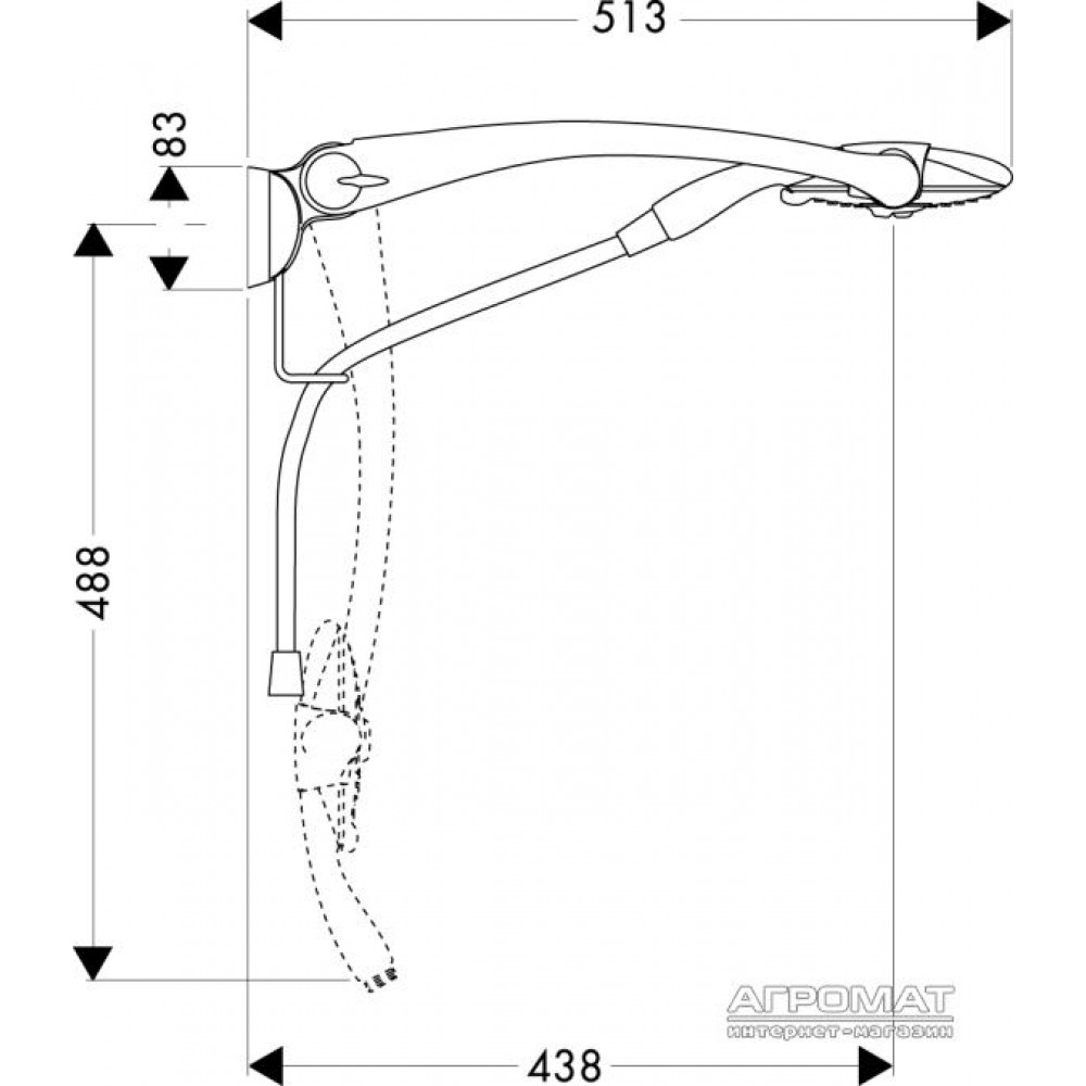 Душевой комплект Hansgrohe Raindance E 28110000