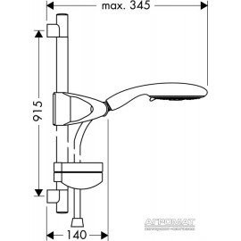 Душевой комплект Hansgrohe Raindance E 27885000