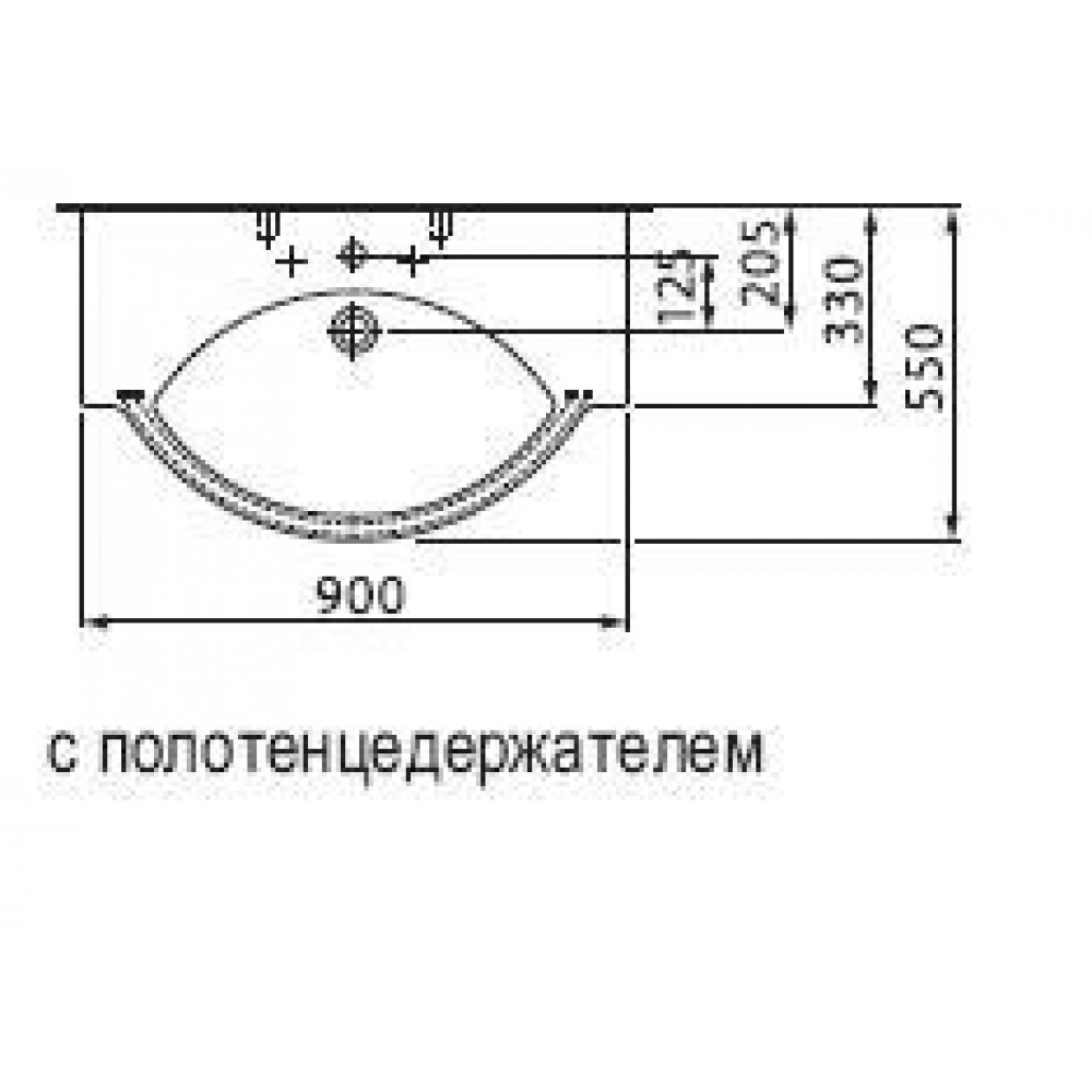 Раковины и ножки Laufen 12518 000 104 PALACE раковина-90