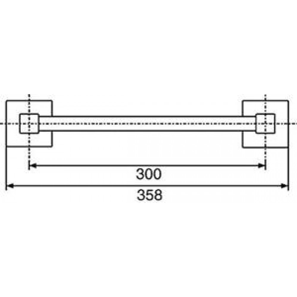 Аксессуар Hansa 5026-0900 QUADRIS Полотенцедержатель