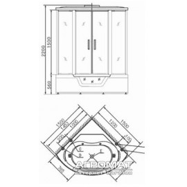 Паровой бокс Appollo GUCI-861 SILVER GREY