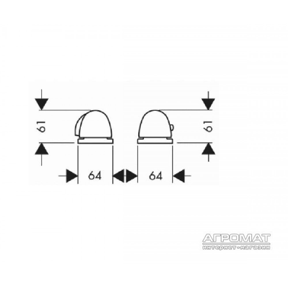 Наружная часть Hansgrohe 15450000