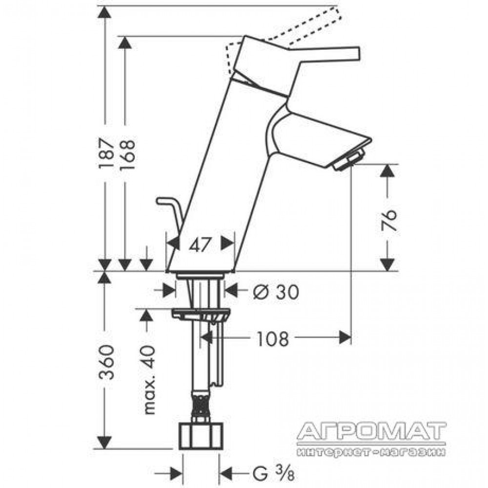 Смеситель для раковины Hansgrohe Talis S2 32040000