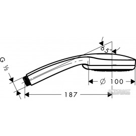 Ручной душ Hansgrohe Croma 28535000