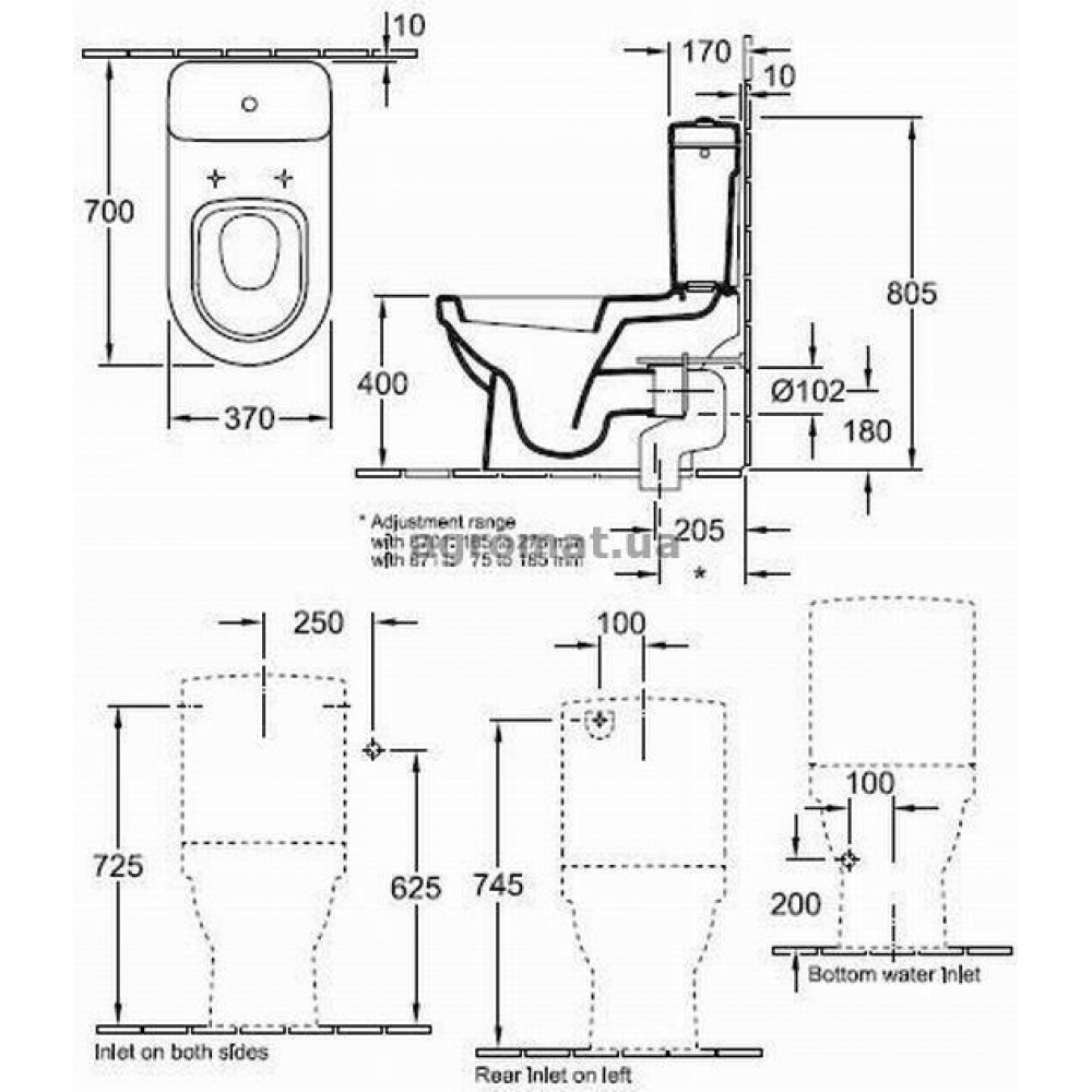 Villeroy&Boch 57731101 Omnia Architectura Бачок