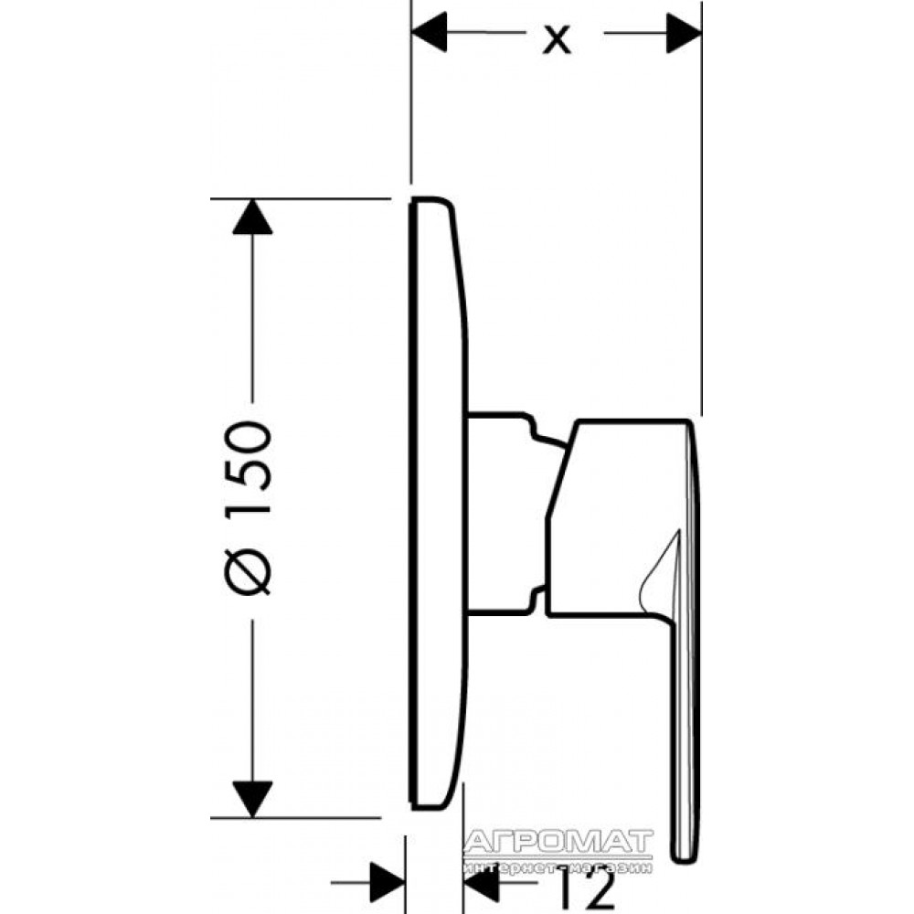Наружная часть Hansgrohe Talis Е2 31636000
