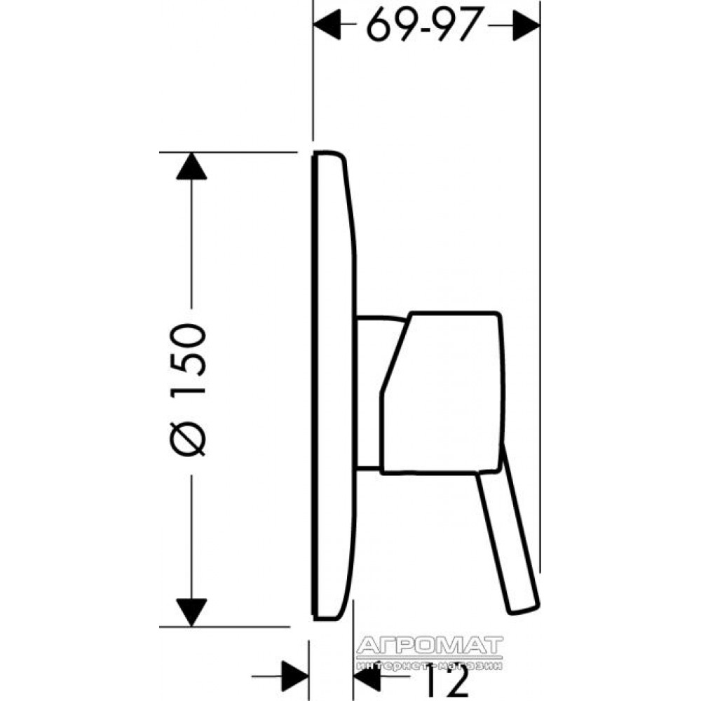 Наружная часть Hansgrohe Talis S 32635000