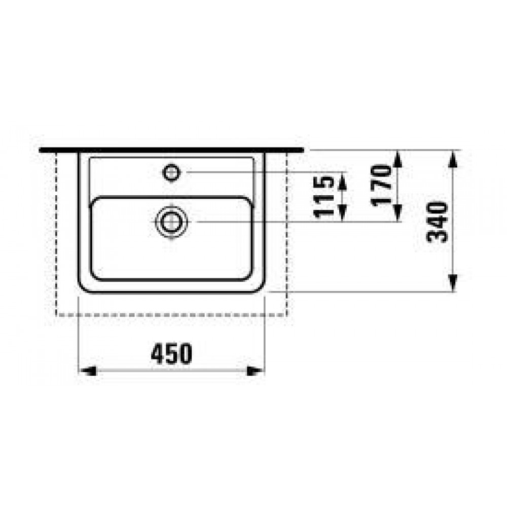 Раковины и ножки Laufen 11951 000 104 PRO Раковина-45