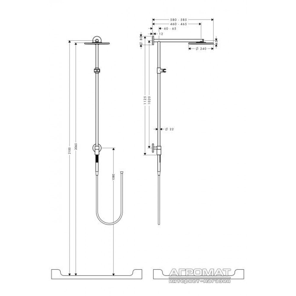 Душевая система Hansgrohe Raindance S 27164000