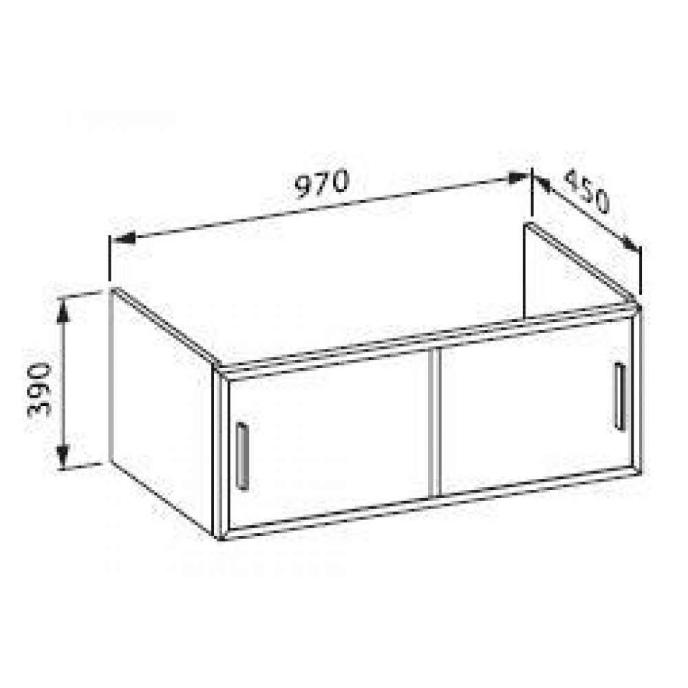 Мебель для ванной Laufen 77951 070 500 CASE Тумба-97, бел.