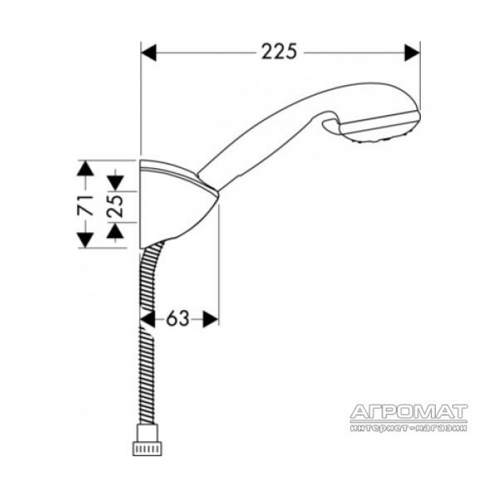 Душевой комплект Hansgrohe Croma 27543000