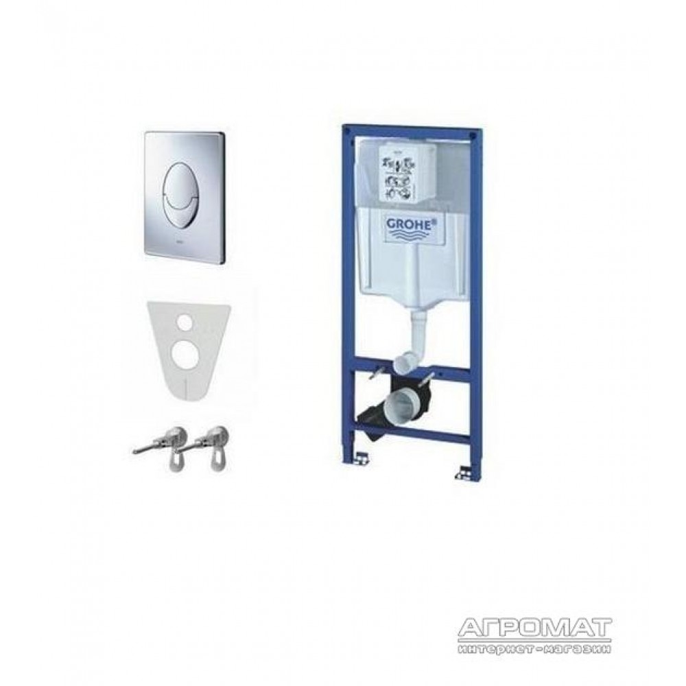 Унитаз подвесной Villeroy&Boch O.Novo и инсталяция Grohe Rapid SL