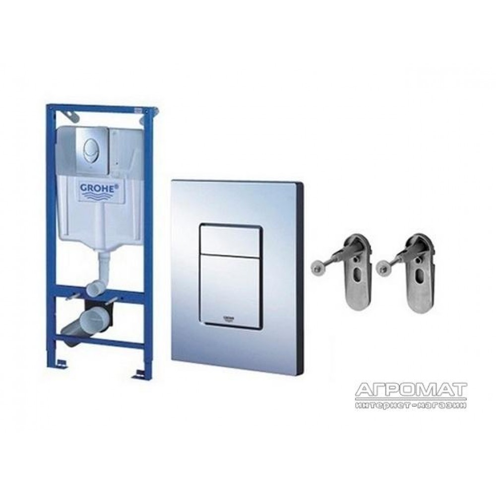 Унитаз подвесной Villeroy&Boch Tube и инсталяция Grohe Rapid SL