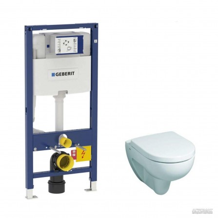 Унитаз подвесной Keramag Renova и инсталяция Geberit Duofix Omega