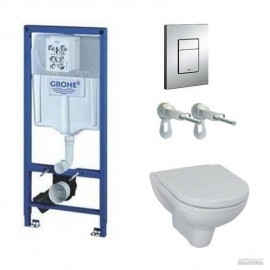 Унитаз подвесной Laufen Pro и инсталяция Grohe Rapid SL