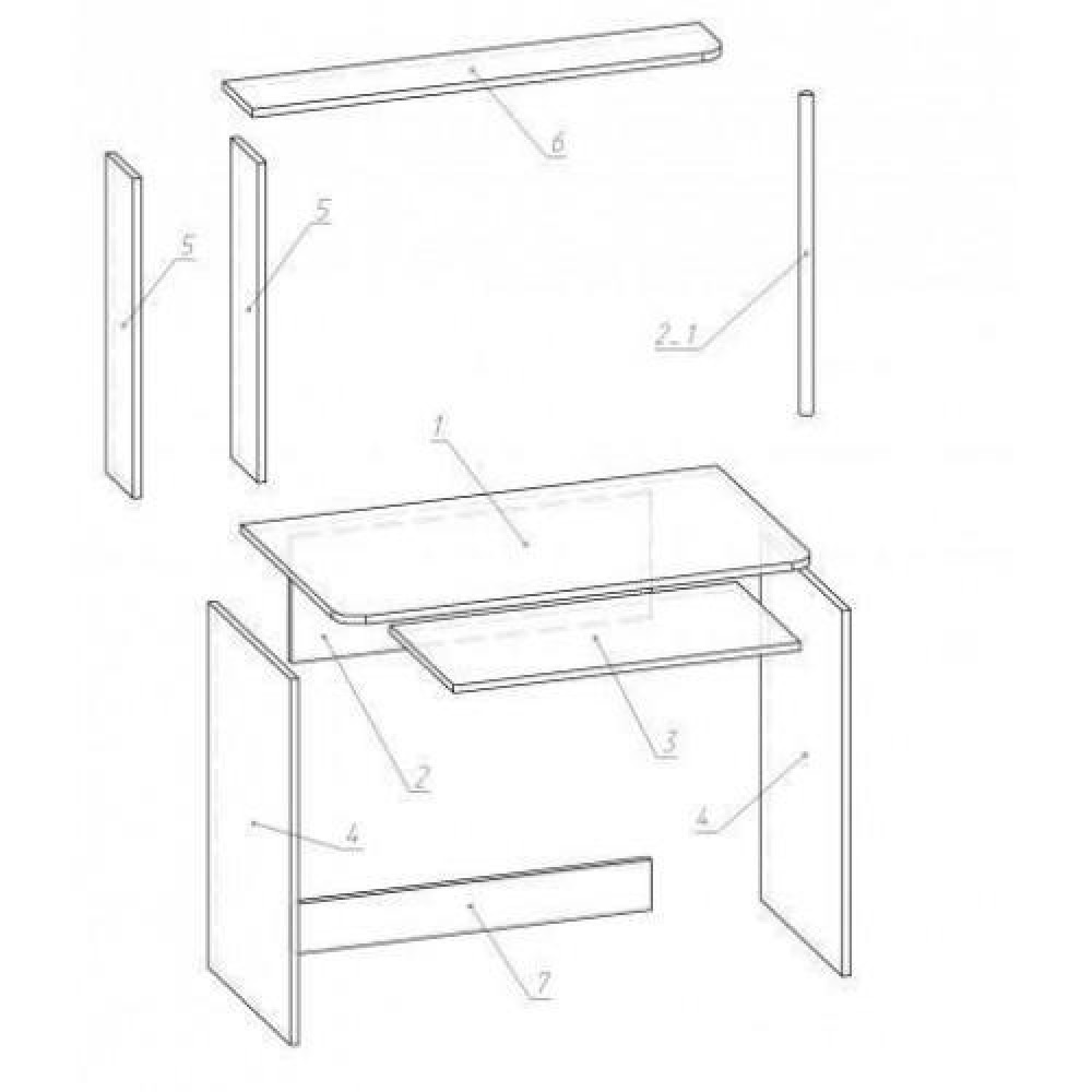 Компьютерный стол Flashnika Ника Ирма 95