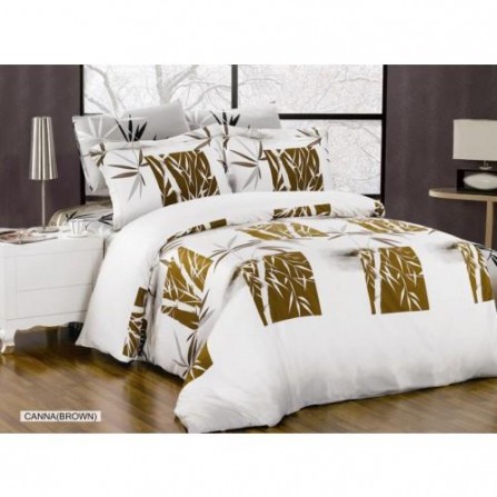 Комплект постельного белья Arya Бамбук 200х220 Canna brown