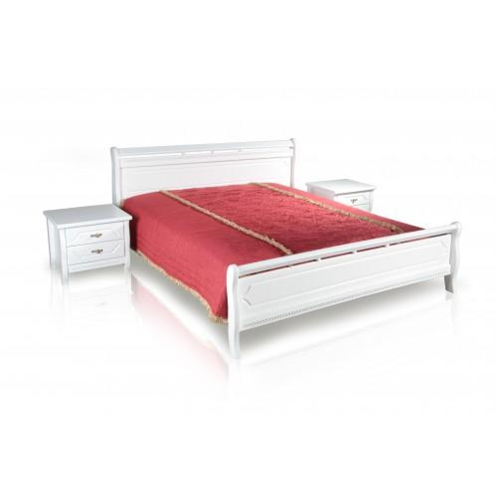 Кровать BedWood Флора 160*200 белая
