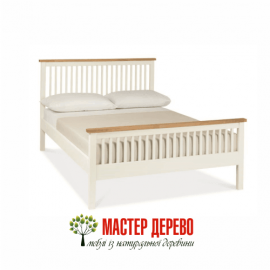 Кровать двухспальная Мастер Дерево MD-0042 160*200 (3111 + 3032) Выбеленный дуб + Ольха