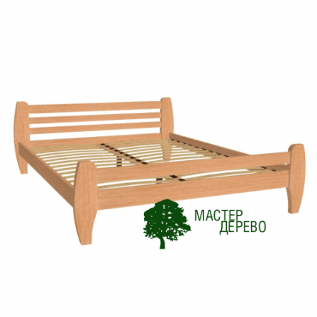 Кровать двухспальная Мастер Дерево MD-0201 160*200 (3143) Коньяк