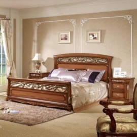 Кровать Feilong FL-1605B 160*200 (орех) + Lift