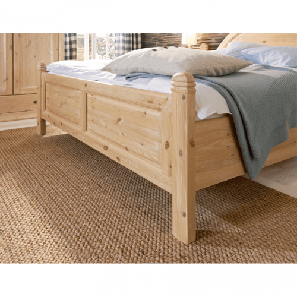 Кровать LMiE Vinci 200*200 (Сонома Сосна массивная) 3721