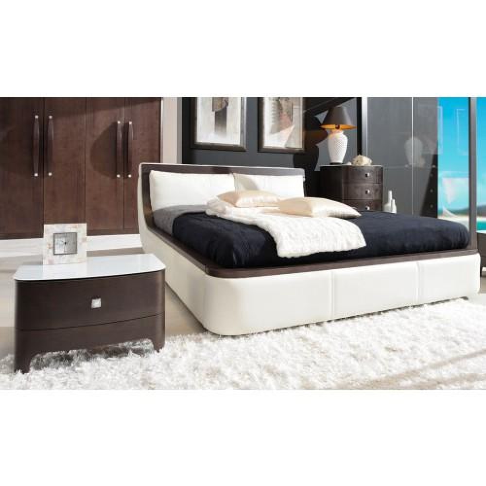 Кровать Woodways Bossa Nova Bianco 160*200 плюс (кожа)