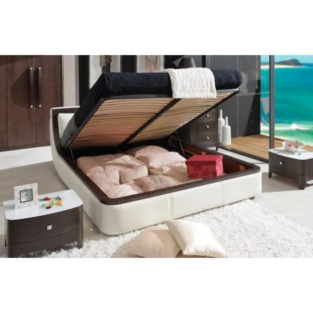 Кровать Woodways Bossa Nova Bianco 180*200 плюс (кожа)