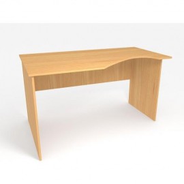 Офисный стол криволинейный MOffice Eco (бук) 113 (140х84/70х75)