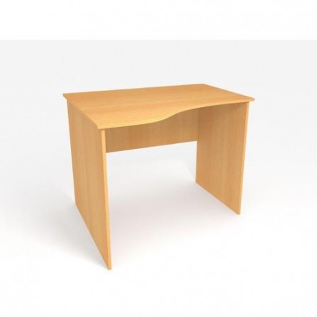 Офисный стол криволинейный MOffice Eco (бук) 105 (100х84/60х75)