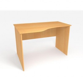 Офисный стол криволинейный MOffice Eco (бук) 107 (120х84/60х75)