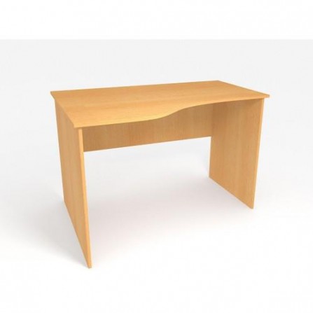 Офисный стол криволинейный MOffice Eco (бук) 107 (120х84/60х75)