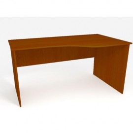 Офисный стол криволинейный MOffice Eco (яблоня) 112 (140х84/60х75)