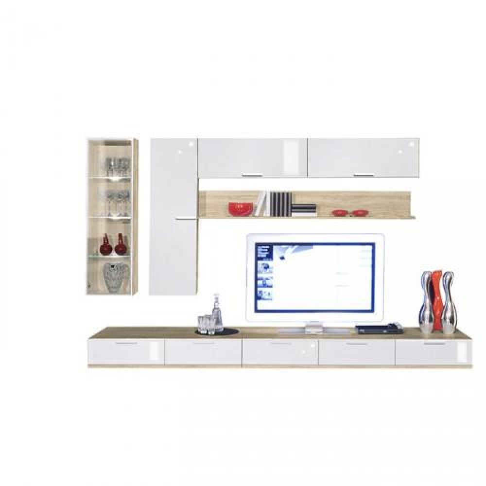 Шкаф навесной Arte-M Game Plus (oak HN/white HG) 343 1957