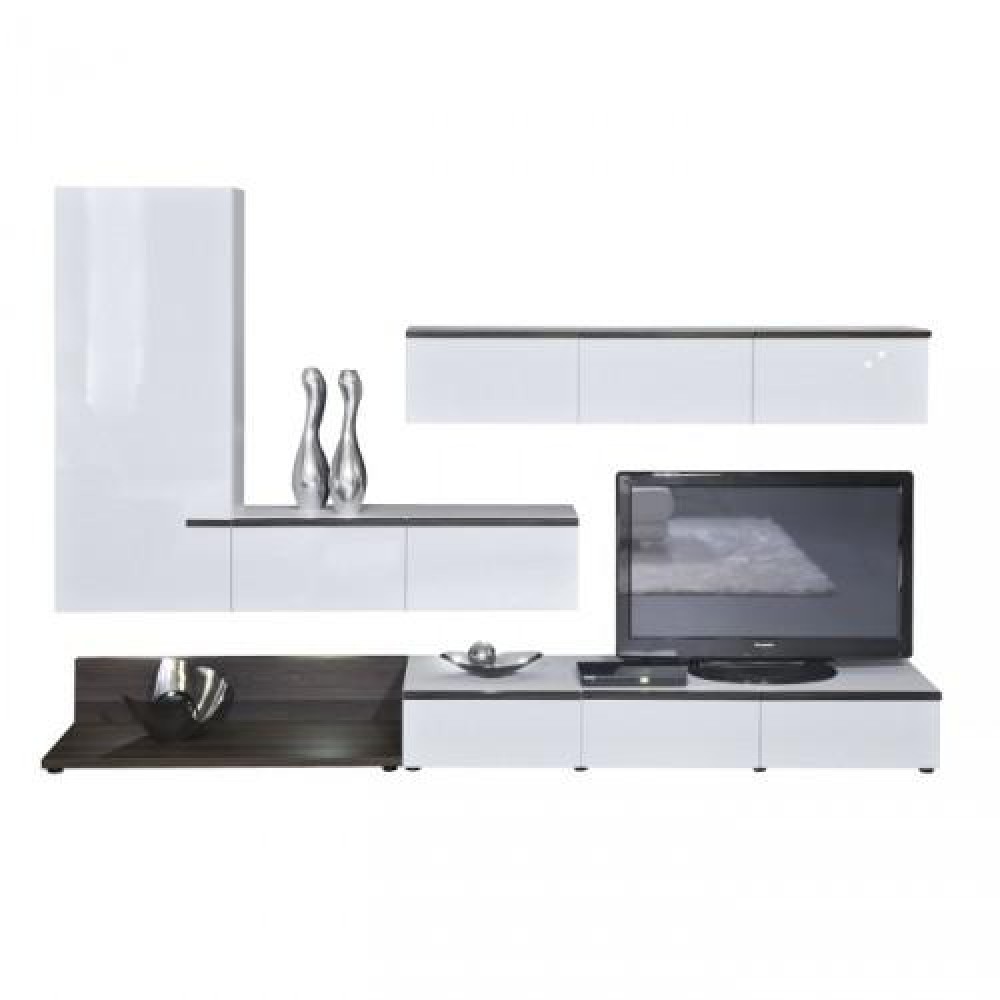 Шкаф навесной Arte-M Linea (white/white HG/ash dark HN) 267 4107