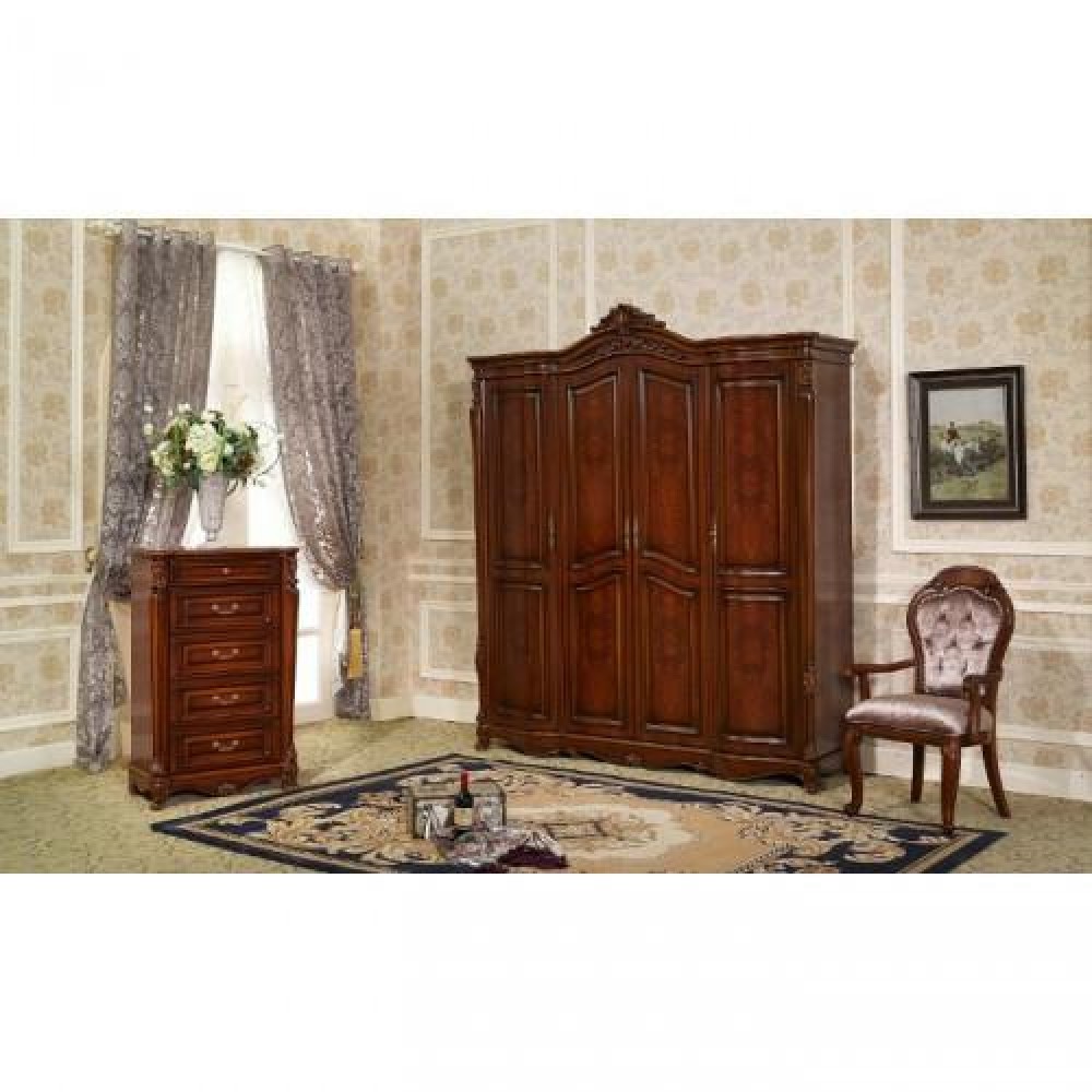 Спальня Furniture Design Furniture Classic (темный орех) 802-1-1