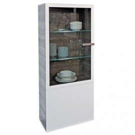 Витрина Arte-M Linea (oak dark HN/white HG/oak dark HN) 265 1007