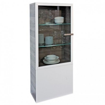 Витрина Arte-M Linea (oak dark HN/white HG/oak dark HN) 265 1007