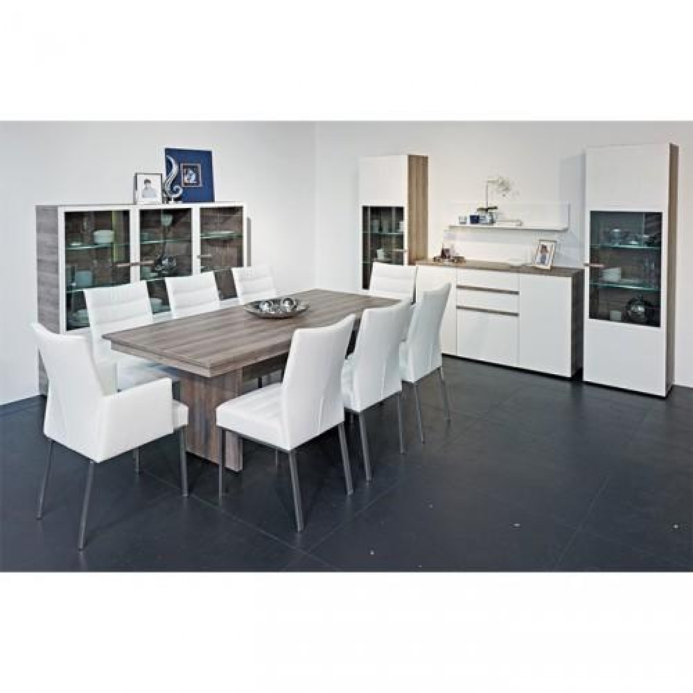 Витрина Arte-M Linea (oak dark HN/white HG/oak dark HN) 265 1007